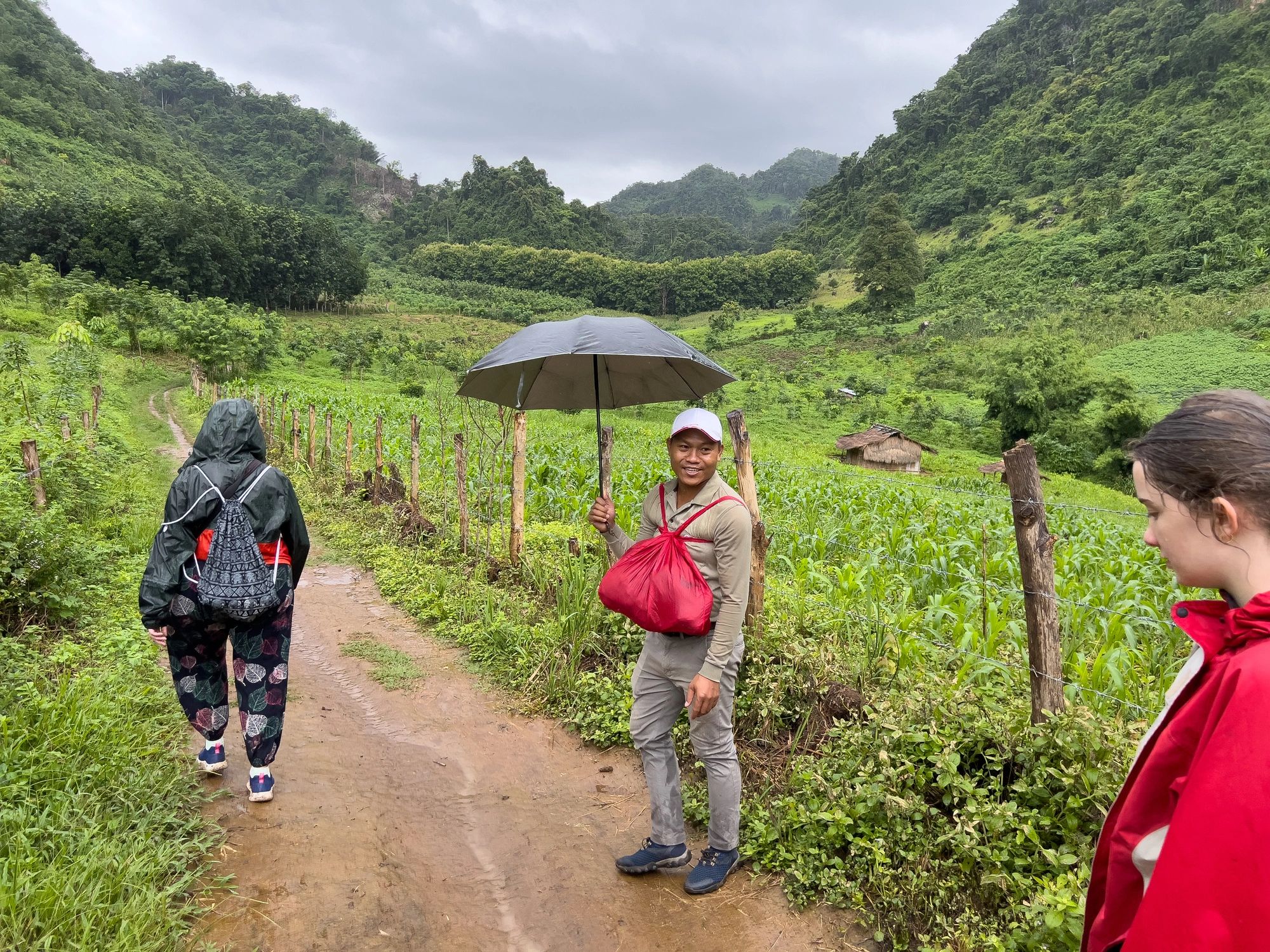 Family in Laos mountains